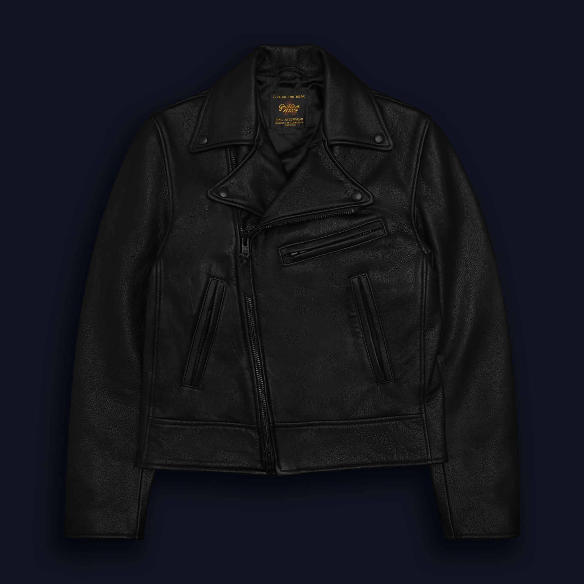 Golden bear leather outlets jacket