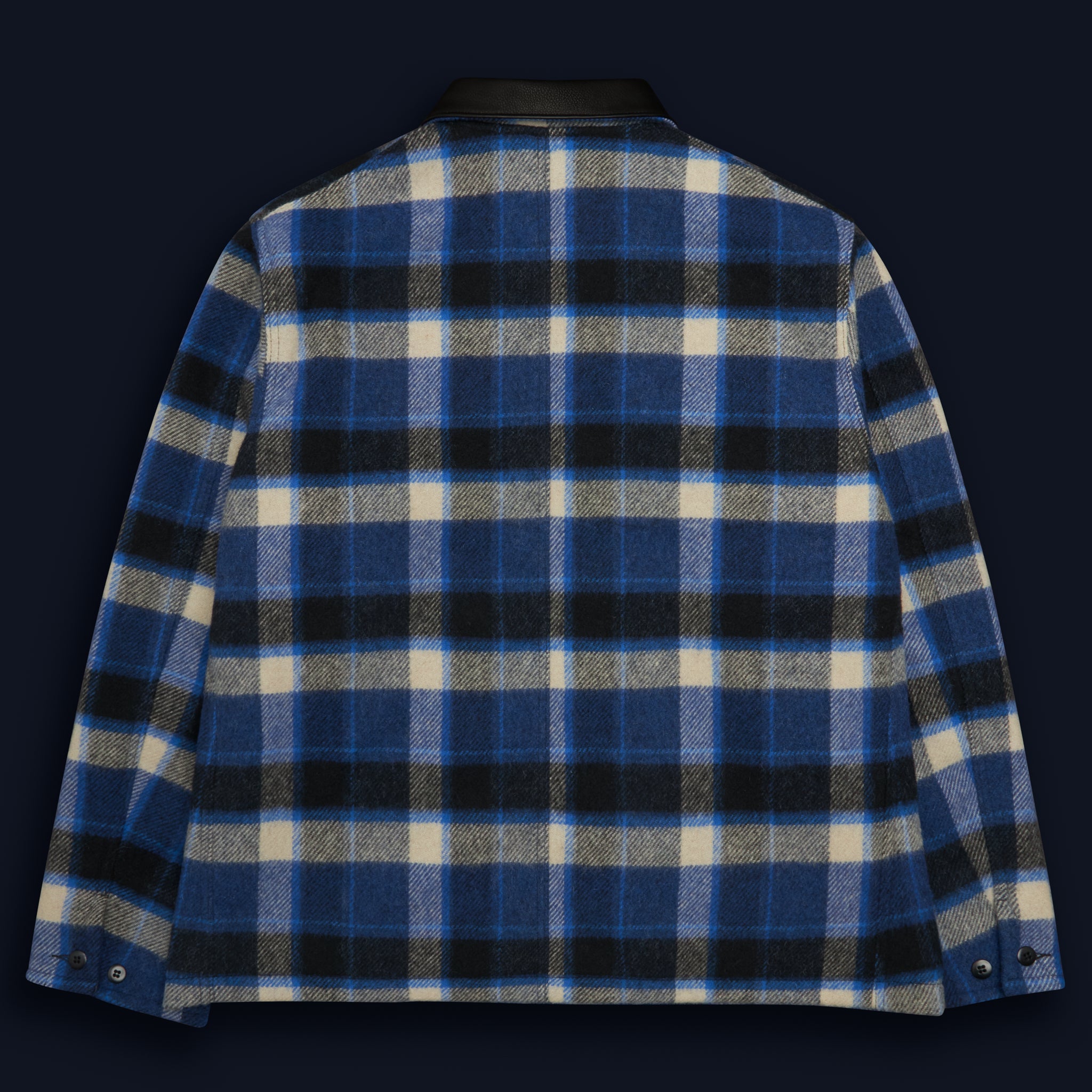 THE NEWMAN - Blue/Black Plaid Wool Tailored Classic Fit